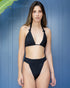 Black Knot Triangle Top with Everest High Waist Bottom