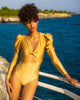 Golden Long Sleeve One Piece