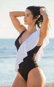 Salitre swimsuit black and white